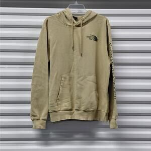 The North Face Men's Pullover Hooded Sweatshirt Size Large Tan Gorpcore Outdoor